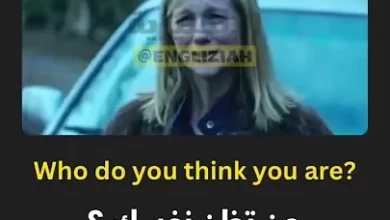 شرح تعبير "Who Do You Think You Are?" باللغة الإنجليزية