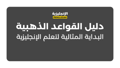 دليل القواعد الذهبية: البداية المثالية لتعلم الإنجليزية